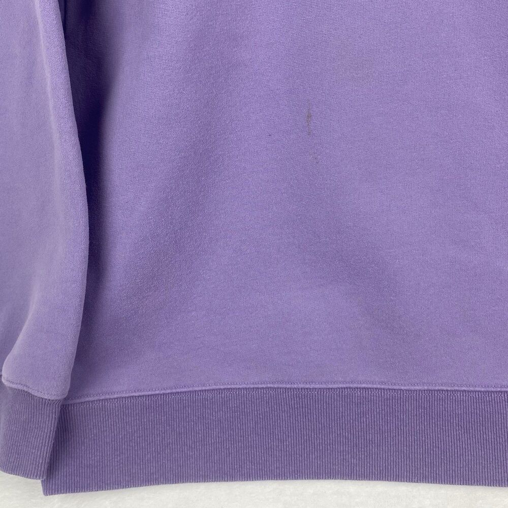 BSR By Samii Ryan Smiley Overthinking Graphic Sweatshirt Womens Small Purple - Picture 6 of 10